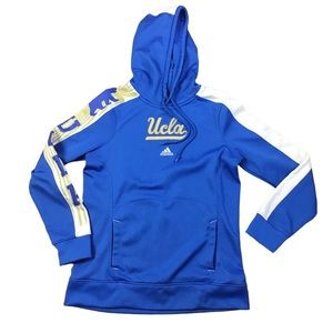 Adidas Women’s Small UCLA Hoodie Sweatshirt Blue & Gold Bruins Kangaroo Pocket